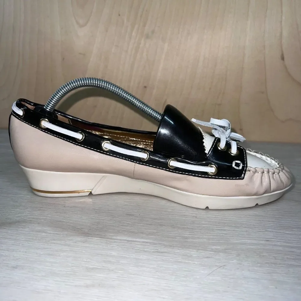 Libby Elderman Bristol Wedge Boat Shoes Women's 8.5‎